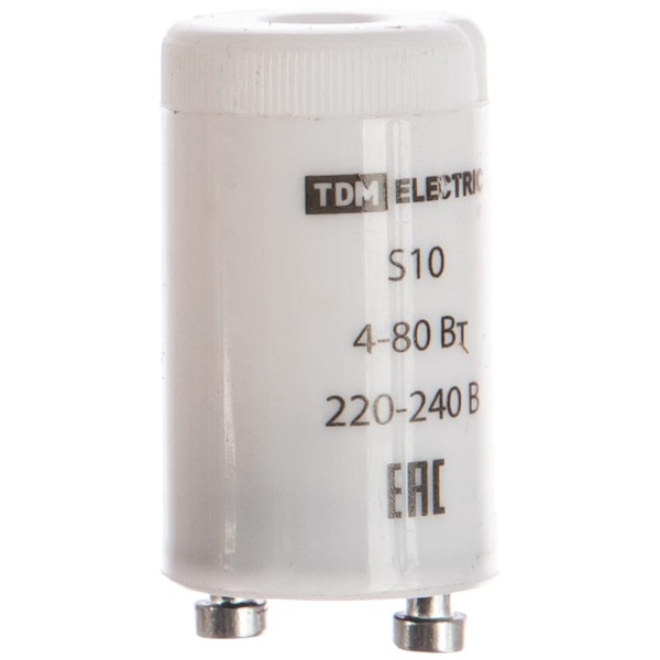 Стартер TDM S10 4-80Вт 220-240В алюминиевые контакты