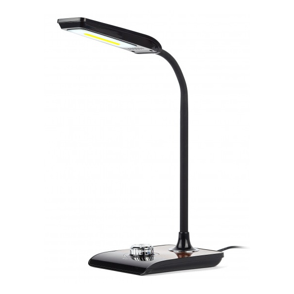 Светильник светодиодный настольный ЭРА NLED-473-10W-BK черный с деревом, сенсорные кнопки (50559455