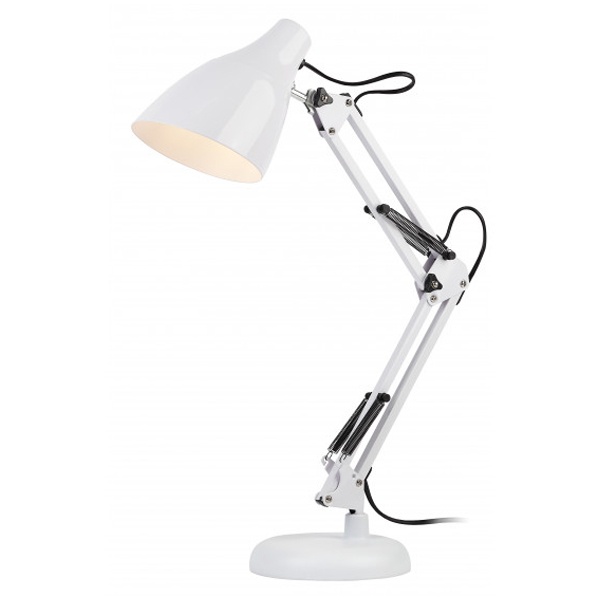 Светильник настольный ЭРА N-123-Е27-40W-W белый