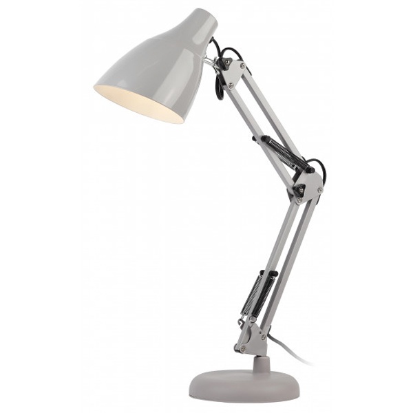 Светильник настольный ЭРА N-123-Е27-40W-GY серый