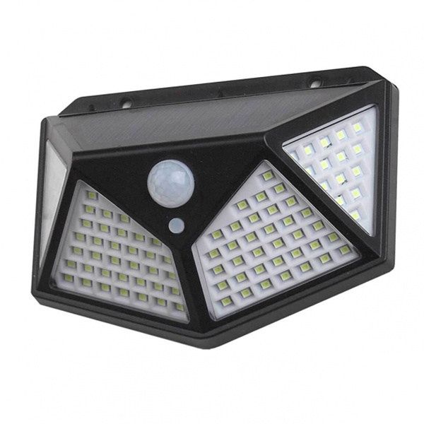 Светильник фасадный ЭРА ERAFS100-04 с датчиком движения на солнечной батарее 100LED 500Lm