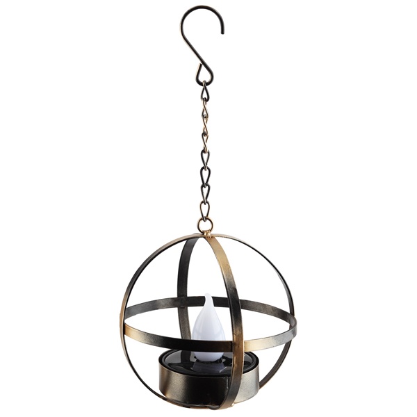 Садовый светильник ЭРА ERASFM-02 Лофт подвесной на цепи на солнечной батарее, металл 28см