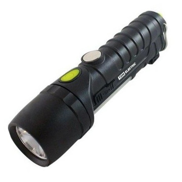 Фонарь TDM автомоб. универс., 6 Вт CREE+3 Вт COB,1x18650 2200mAh, магн., подвес, USB, стропорез