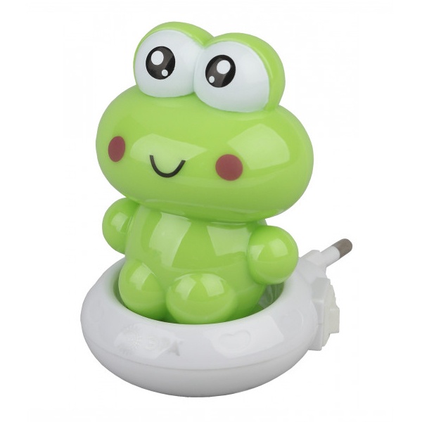 Ночник ЭРА NN-608-SW-GR зеленый, с выключателем (5055945521894)