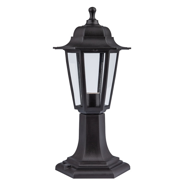 Светильник садово-парковый ЭРА НТУ 06-60-001 Оскар1 напольный шестигранный черный Е27