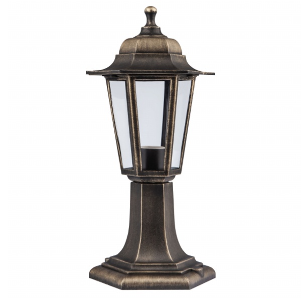 Светильник садово-парковый ЭРА НТУ 06-60-001 Оскар1 напольный шестигранный под бронзу Е27