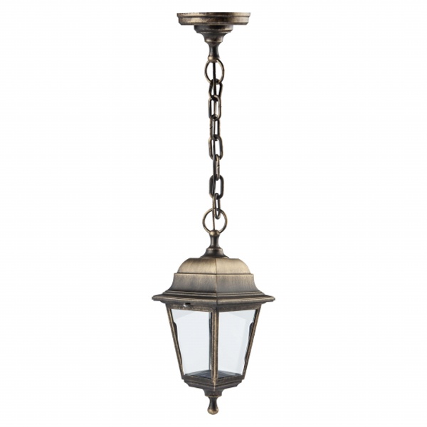 Светильник садово-парковый ЭРА НСУ 04-60-001 Адель подвесной четырехгранный под бронзу Е27