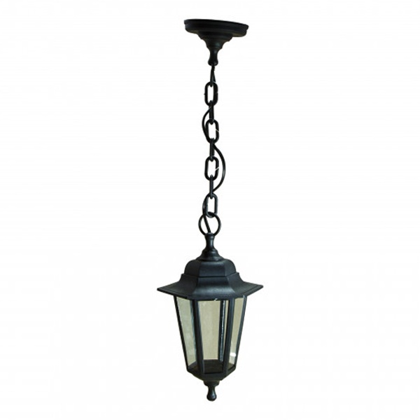 Светильник садово-парковый ЭРА НСУ 06-60-001 Адель1 подвесной шестигранный черный Е27