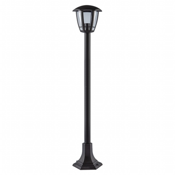 Светильник садово-парковый ЭРА НТУ 07-40-004 Валенсия3 черный напольный 112см E27 IP44 У1 6 граней