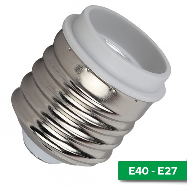 Патрон-переходник ЭРА с E40 на E27 белый