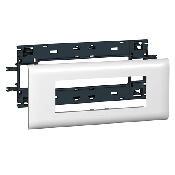 Рамка с суппортом DLP Legrand Mosaic на 6 модулей для крышки 85мм