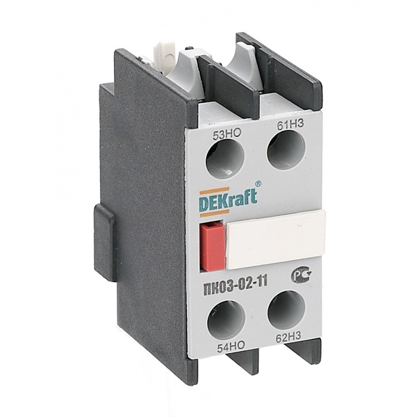 Приставка контактная лицевой установки DEKraft для КМ-103 ПК-03-02-02 2НЗ