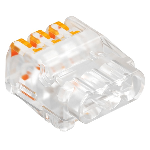 Клемма универсальная OBO Bettermann 3x2,5 мм пружинная c зажимом прозрачная