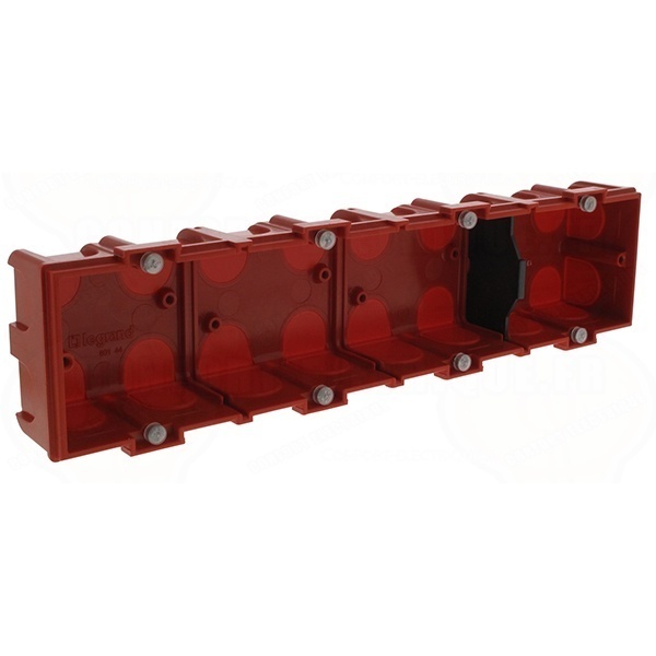 Коробка монтажная Batibox Legrand 4 поста 71х287х40 для кирпичных стен [уп. 5шт]