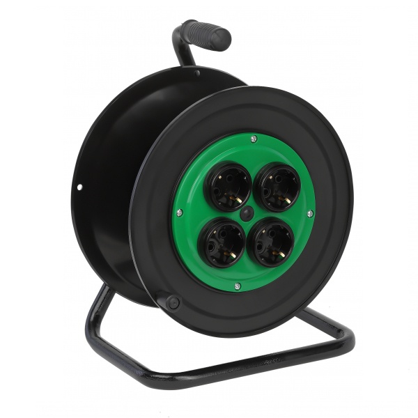 Катушка ЭРА пластиковая RP-4e 4 розетки с заземлением