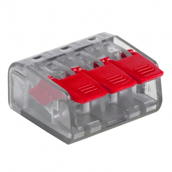 Клемма строительно-монтажная EKF PROxima 3 х (0.2-4.0) СМК 221-413 [уп. 100шт]