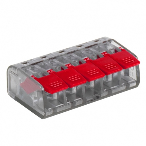 Клемма строительно-монтажная EKF PROxima 5 х (0.2-4.0) СМК 221-415 [уп. 50шт]