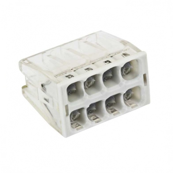 Клемма строительно-монтажная EKF 8 х (0,5-2.5) СМК 2273-248 с пастой [уп. 50шт]