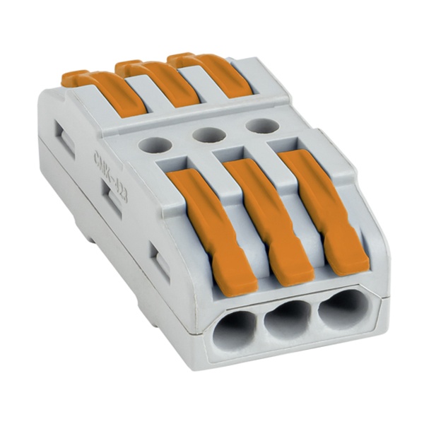 Клемма EKF строительно-монтажная 3 х (0,08-4) проходная СМК 222-423 [уп. 25шт] PROxima