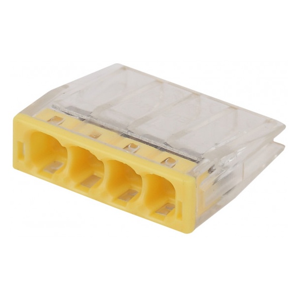 Клемма монтажная ЭРА 4 х (0,5-2,5) СМК серия 204 компактная NO-224-24 [уп. 100шт]