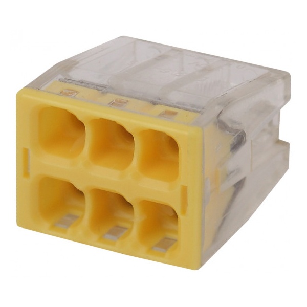 Клемма монтажная ЭРА 6 х (0,5-2,5) СМК серия 206 компактная NO-224-26 [уп. 50шт]