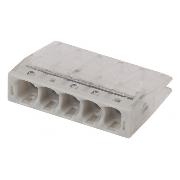 Клемма монтажная ЭРА 5 х (0,5-2,5) СМК серия 245 компактная с пастой NO-224-37 [уп. 100шт]