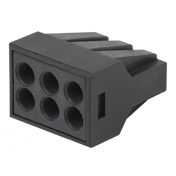 Клемма монтажная ЭРА 6 х (0,5-2,5) СМК серия 306 компактная с пастой NO-224-54 [уп. 50шт]