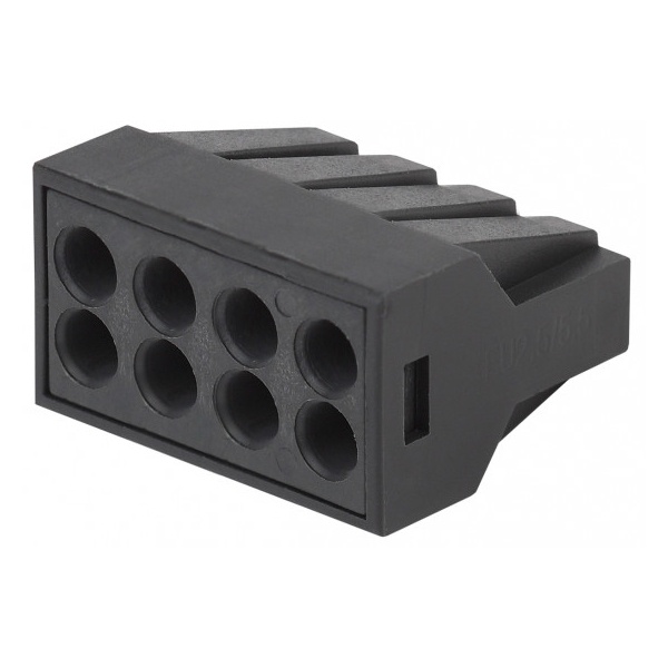 Клемма монтажная ЭРА 8 х (0,5-2,5) СМК серия 308 компактная с пастой NO-224-55 [уп. 50шт]