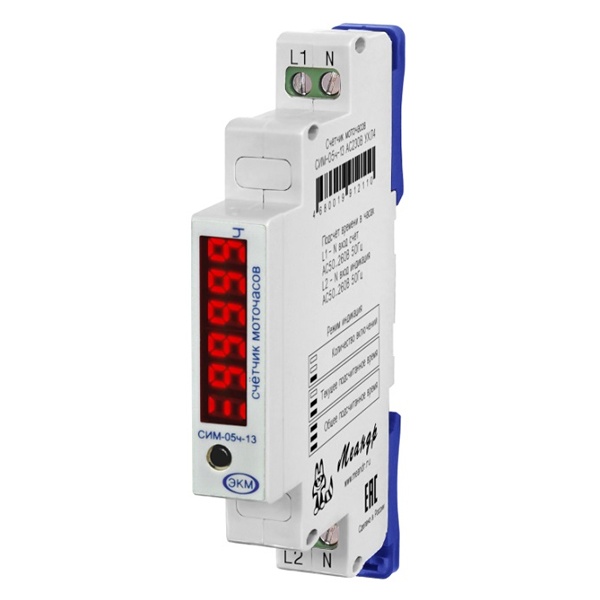 Счётчик моточасов Меандр СИМ-05ч-13 AC230В УХЛ4 узкий корпус