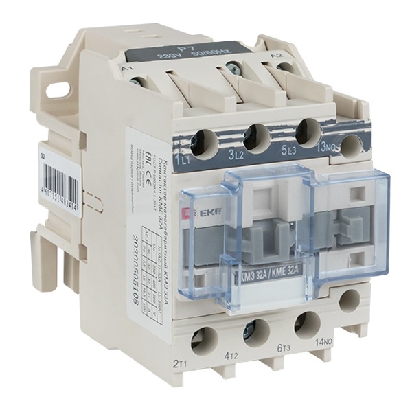 Контактор малогабаритный EKF PROxima КМЭ 3P 32А 380В 1NO