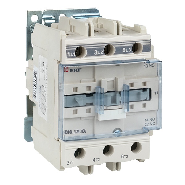 Контактор малогабаритный EKF PROxima КМЭ 3P 80А 220В NO+NC
