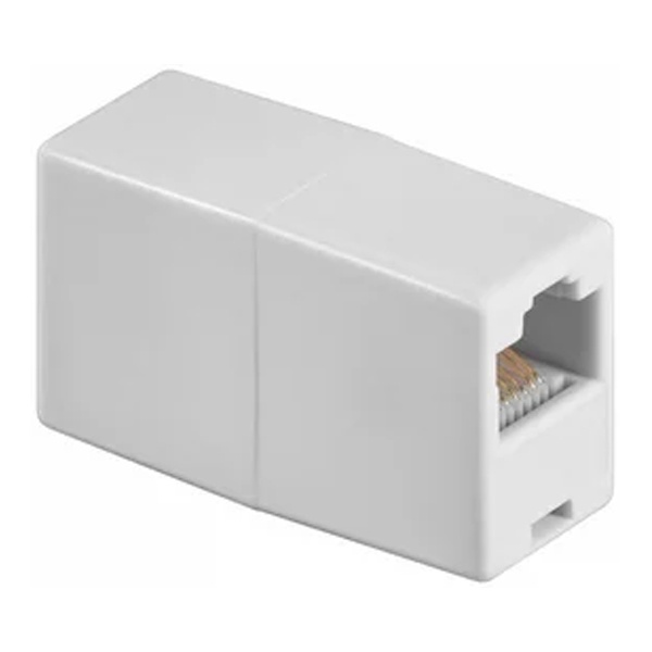 Муфта соединительная Lans JKE 11 2xRJ45U для разъемов RJ 45 M/5F, RJ 45 M/6F, RJ 45 M/7F