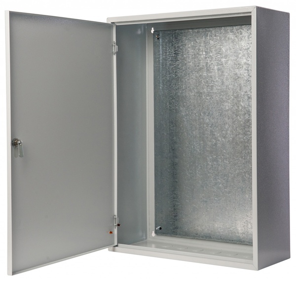 Корпус металлический навесной с монтажной панелью DEKraft ЩМП-08 900х700х260 IP31 RAL7032