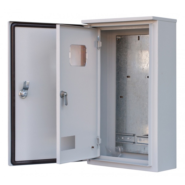 Корпус учетно-распределительный металлический навесной DEKraft 2 двери 520х310х150, 3ф, 9м IP54