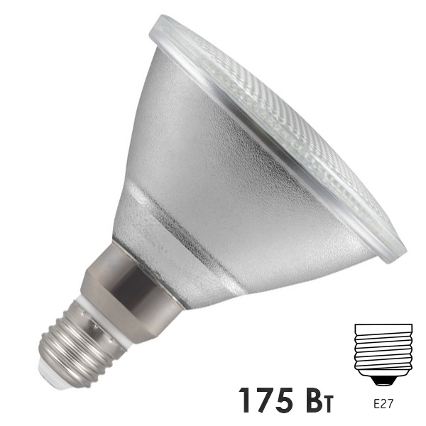 Лампа инфракрасная LightBest ERK PAR38 175W 220-240V E27 Clear прозрачное прессованное стекло