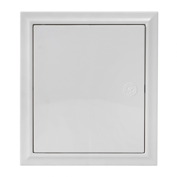 Люк ревизионный EKF пластик с нажимным замком Basic 200х200 (ШхВ внутренний) белый
