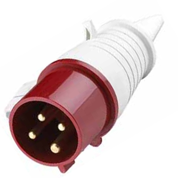 Вилка переносная DEKraft 024 3Р+РЕ 32А 380В IP44 ВП-102-4-32