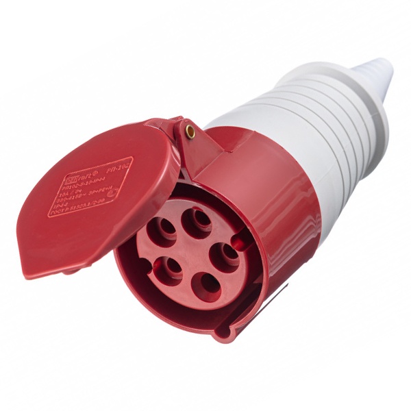 Розетка переносная DEKraft 215 3Р+РЕ+N 16А 380В IP44 РП-102-5-16