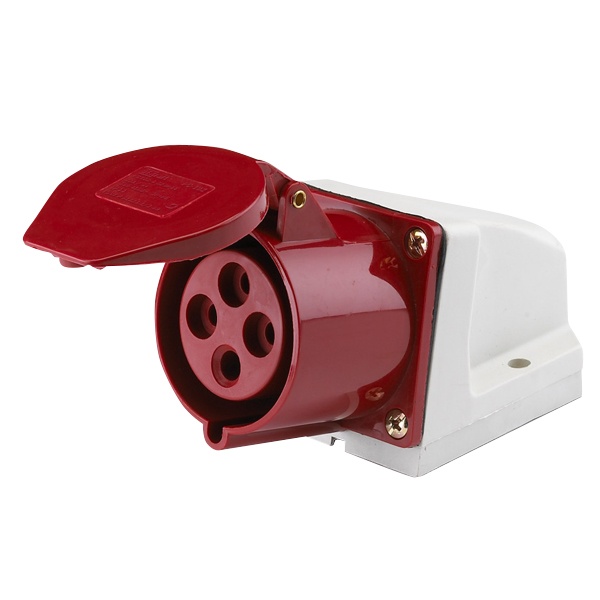 Розетка стационарная DEKraft 124 3Р+РЕ 32А 380В IP44 РС-102-4-32