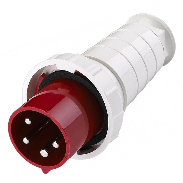 Вилка переносная DEKraft 034 3Р+РЕ 63А 380В IP67 ВП-102-4-63