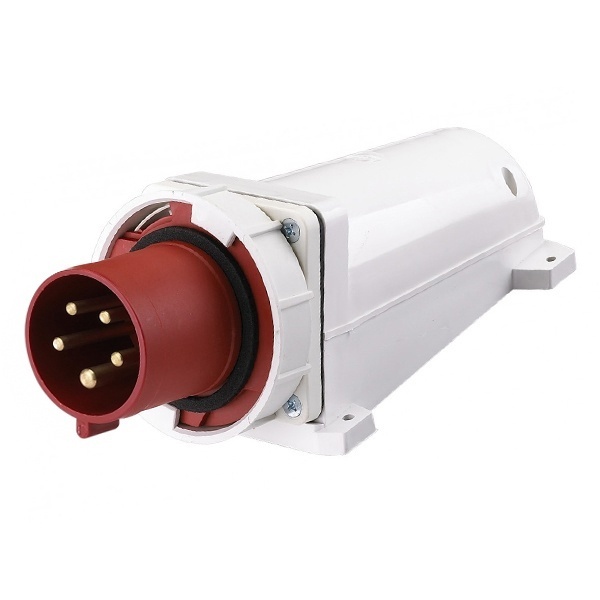 Вилка стационарная DEKraft 535 3Р+РЕ+N 63А 380В IP67 ВС-102-5-63