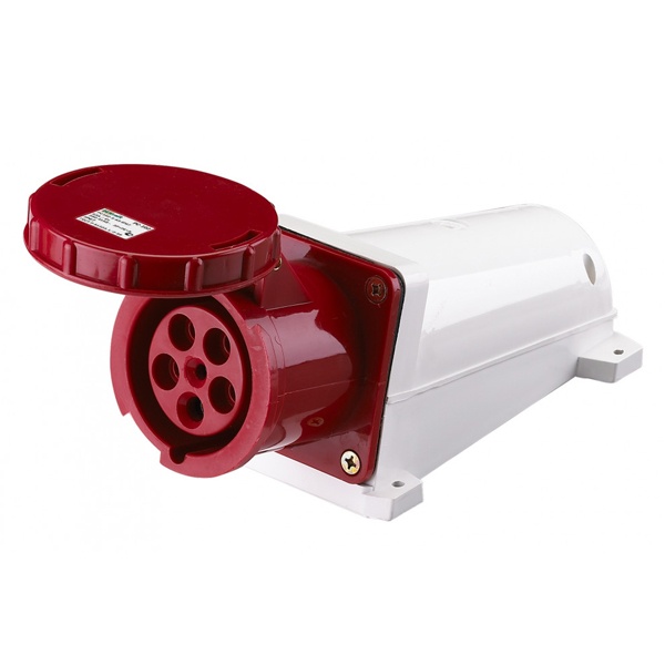 Розетка стационарная DEKraft 145 3Р+РЕ+N 125А 380В IP67 РС-102-5-125