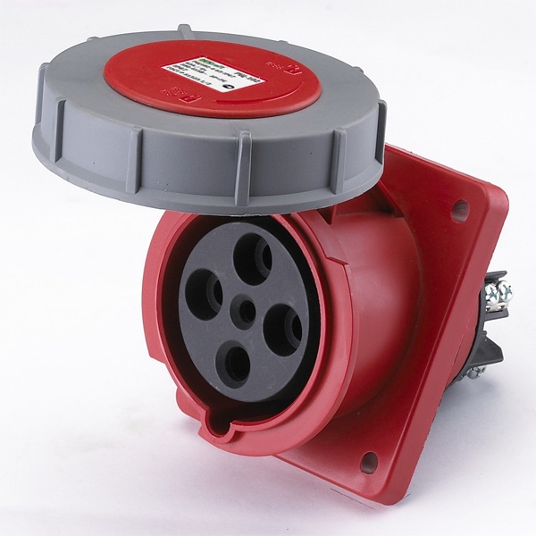 Розетка для скрытой проводки DEKraft 435 3Р+РЕ+N 63А 380В IP67 РЩ102-5-63