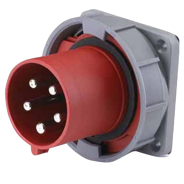 Вилка для скрытой проводки DEKraft 635 3Р+РЕ+N 63А 380В IP67 ВЩ-102-5-63