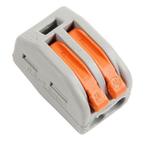 Клемма строительно-монтажная ИЭК СМК 222-412 (2 х 4 мм) [уп. 50шт]