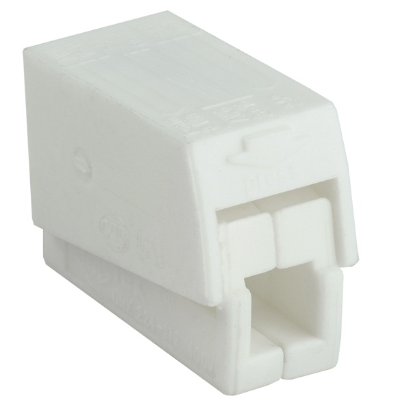 Клемма строительно-монтажная ИЭК СМК 224-112 (2 х 2,5 мм) белая [уп. 70шт]