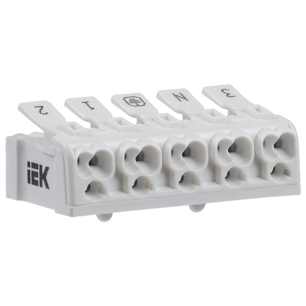 Клемма пружинная ИЭК соединительная КСПн5-3L+N+PE х (0,5-2,5) [уп. 100шт]