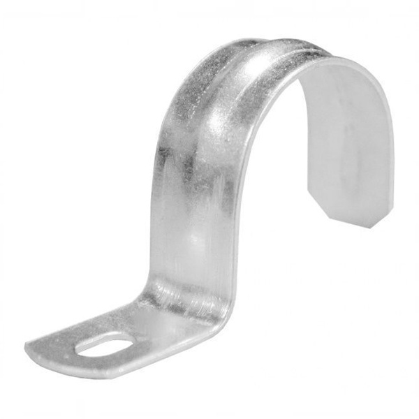 Скоба оцинкованная Экопласт однолапковая для трубы 14 мм [упак.100шт]