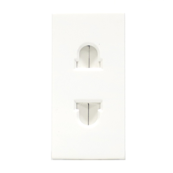 Розетка Donel 2К euro-US 1 модуль 22.5х45мм белый