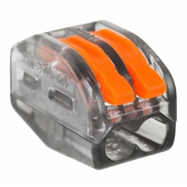 Клемма Rexant 2 х (0,08-2,5/4) универсальная прозрачная [уп. 50шт]